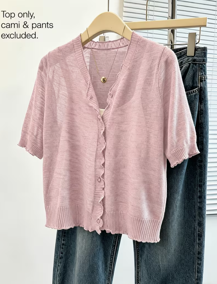 Pink Summer Cardigan