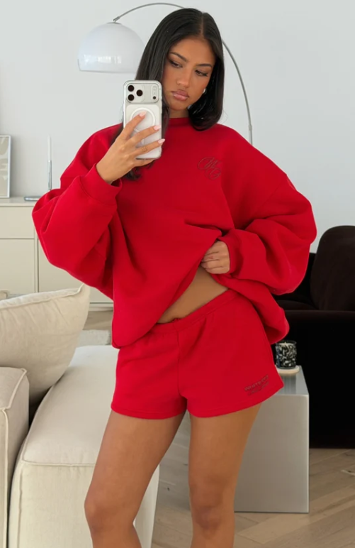 Studio 17 Raven Lounge Shorts Red