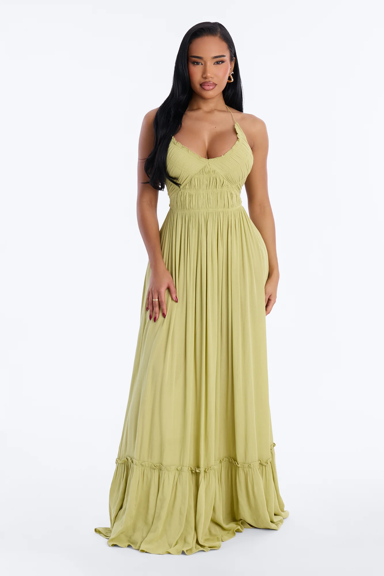 Pretty in Paradise Backless Maxi Dress