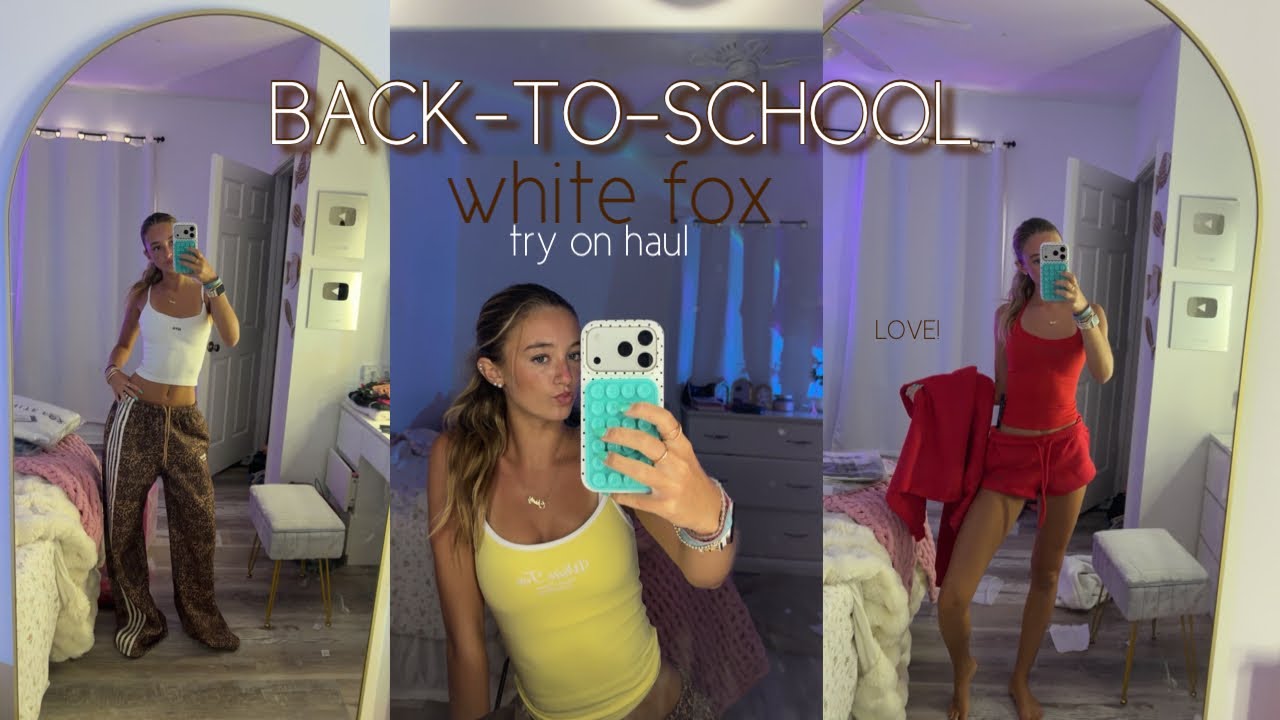 BACK TO SCHOOL || white fox Try-On-Haul || video thumbnail