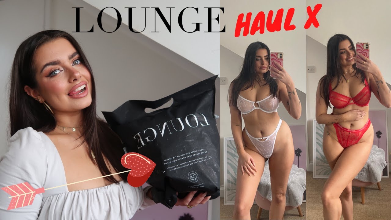 Lounge Underwear Valentine’s Lingerie Try-On video thumbnail