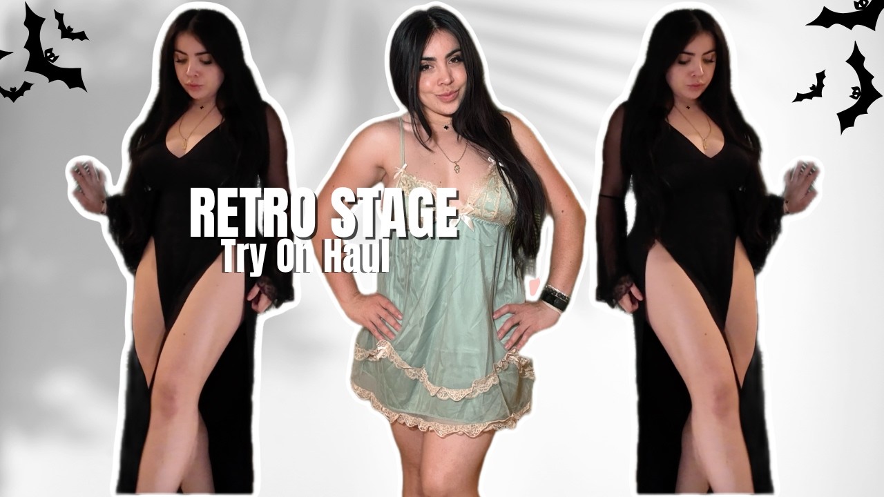 Retro Stage Vintage Dress Try-On Haul video thumbnail