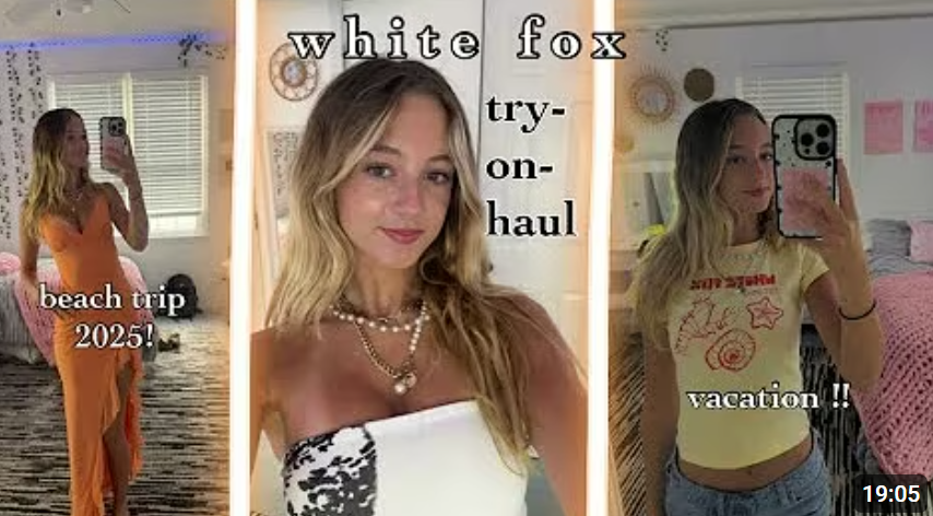white fox try-on-haul! video thumbnail