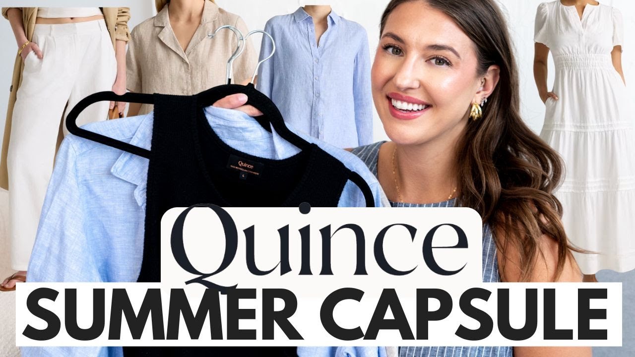 Quince Summer Try On Haul ☀️ Capsule Wardrobe Staples You NEED! video thumbnail